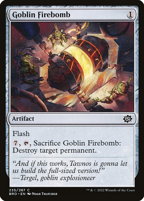Goblin Firebomb - The Brothers' War Common Card