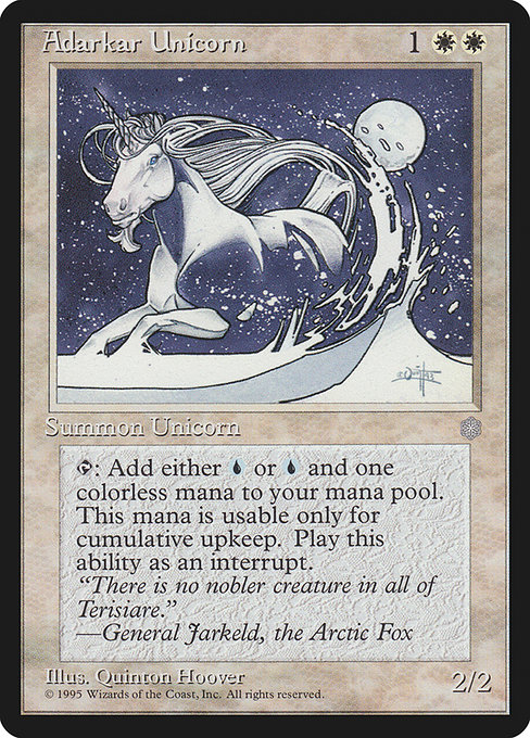 Adarkar Unicorn - Ice Age Common Card