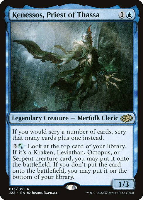 Kenessos, Priest of Thassa - Jumpstart 2022 Rare Card