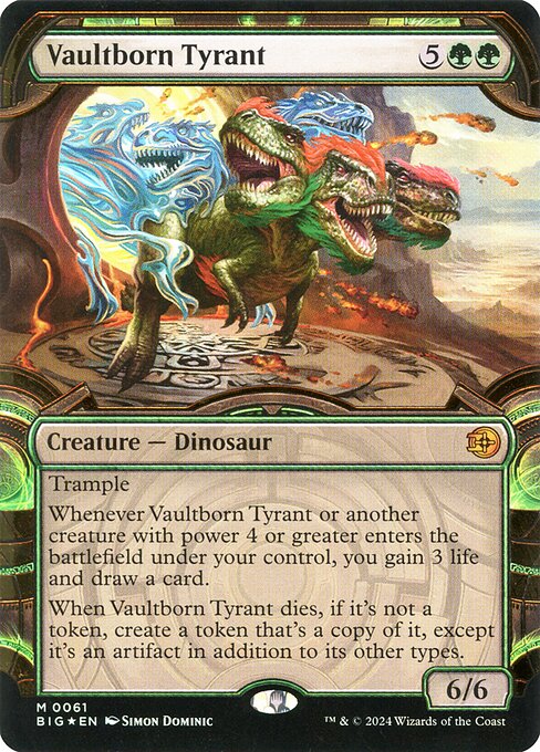 Vaultborn Tyrant - The Big Score Mythic Card
