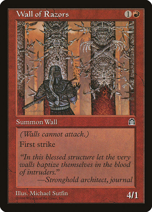 Wall of Razors - Stronghold Uncommon Card
