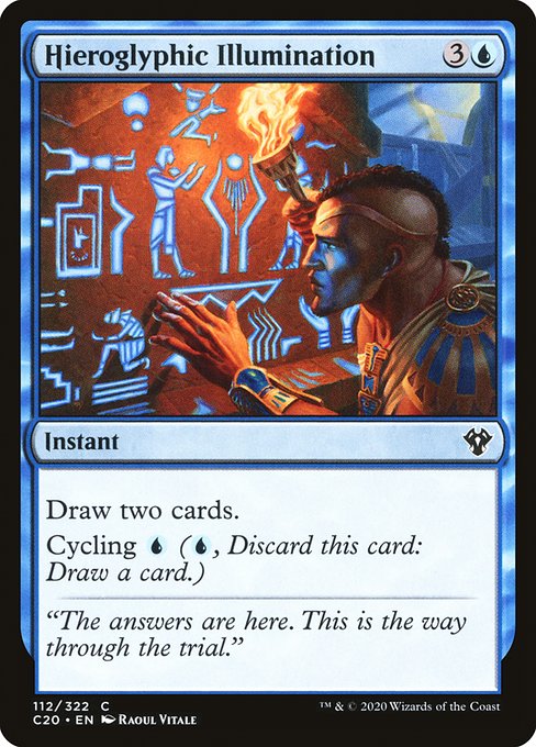 Hieroglyphic Illumination - Commander 2020 Common Card
