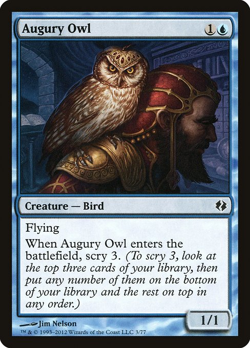 Augury Owl - Duel Decks: Venser vs. Koth Common Card
