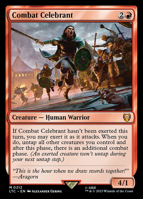 Combat Celebrant - Tales of Middle-earth Commander Mythic Card