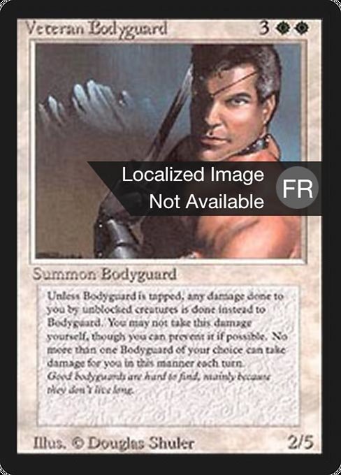 Veteran Bodyguard - Foreign Black Border Rare Card