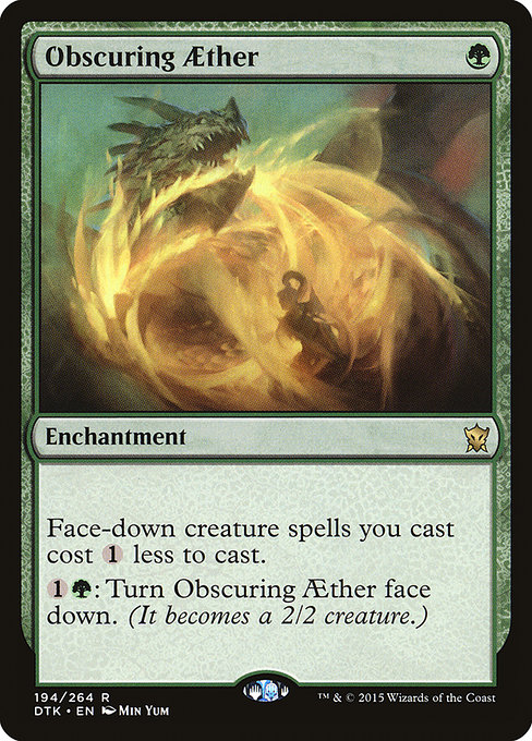 Obscuring Aether - Dragons of Tarkir Rare Card