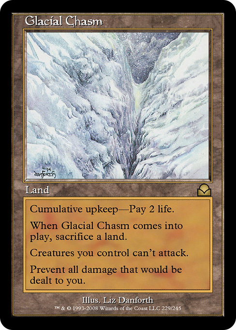Glacial Chasm - Masters Edition II Rare Card