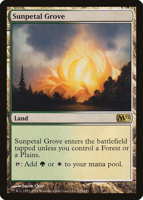 Sunpetal Grove - Magic 2012 Rare Card