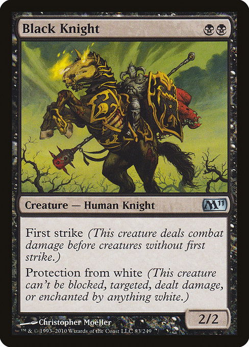 Black Knight - Magic 2011 Uncommon Card