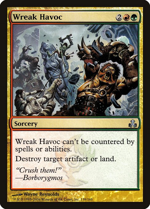 Wreak Havoc - Guildpact Uncommon Card