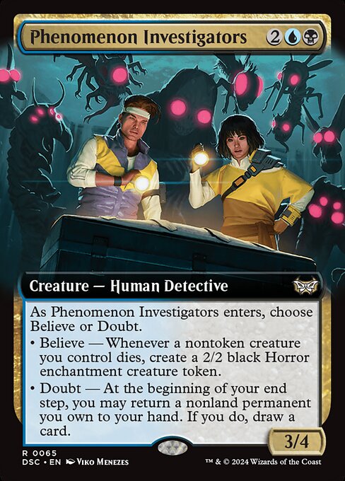 Phenomenon Investigators - Duskmourn: House of Horror Commander Rare Card