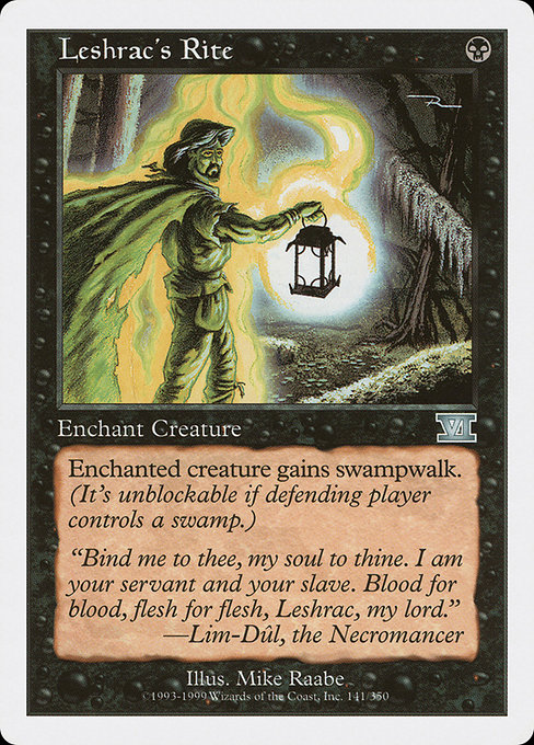 Leshrac's Rite - Classic Sixth Edition Uncommon Card