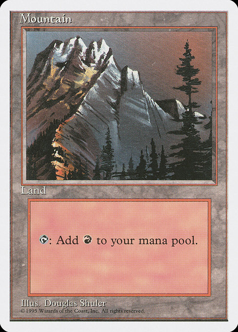 Mountain - Fourth Edition Common Card