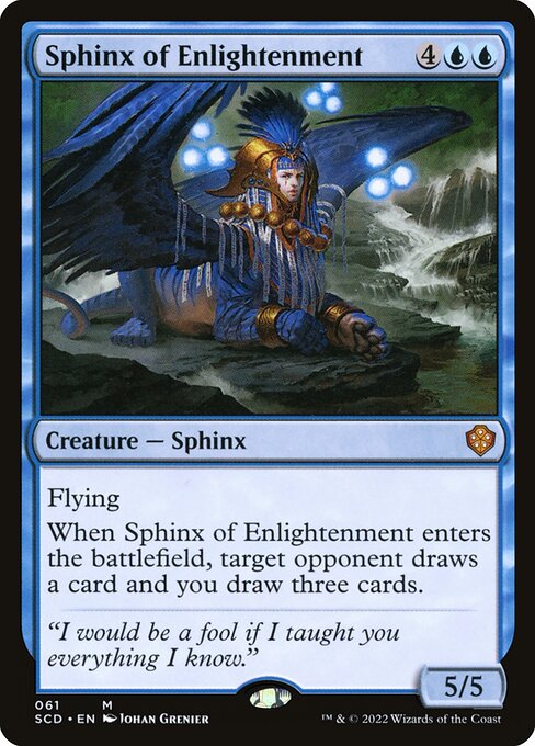 Sphinx of Enlightenment - Starter Commander Decks Mythic Card