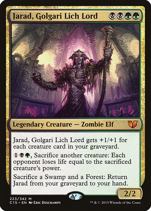 Jarad, Golgari Lich Lord - Commander 2015 Mythic Card