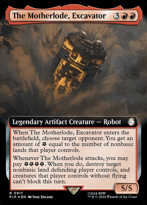 The Motherlode, Excavator - Fallout Rare Card
