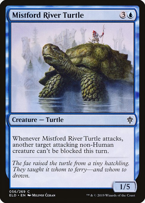 Mistford River Turtle - Throne of Eldraine Common Card