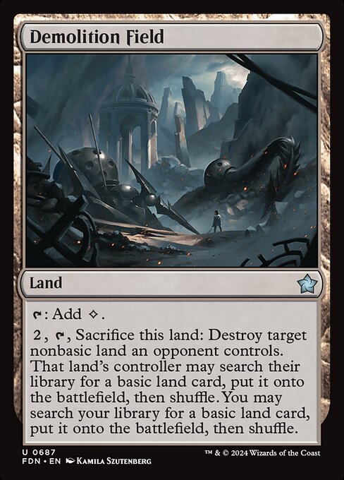 Demolition Field - Foundations Uncommon Card