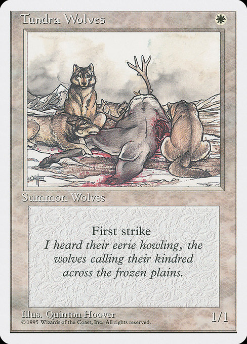 Tundra Wolves - Fourth Edition Common Card