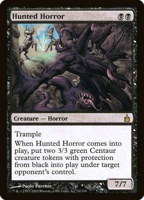 Hunted Horror - Ravnica: City of Guilds Rare Card