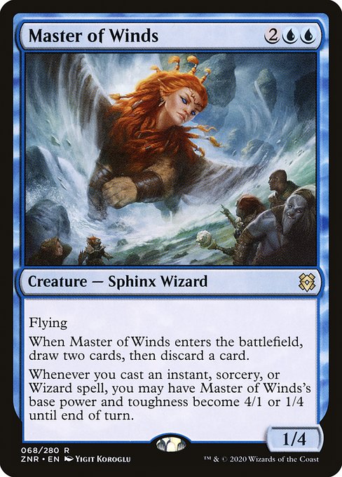 Master of Winds - Zendikar Rising Rare Card