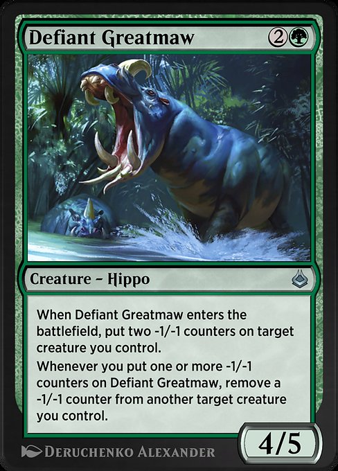 Defiant Greatmaw - Amonkhet Remastered Uncommon Card