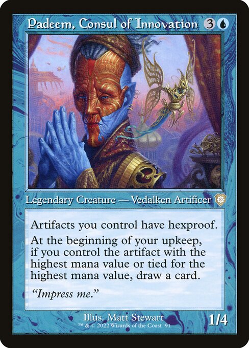 Padeem, Consul of Innovation - The Brothers' War Commander Rare Card