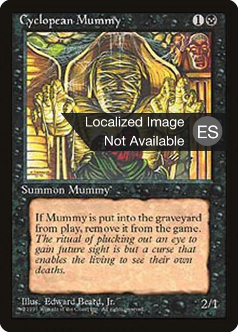 Cyclopean Mummy - Fourth Edition Foreign Black Border Common Card