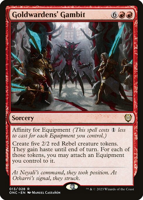 Goldwardens' Gambit - Phyrexia: All Will Be One Commander Rare Card