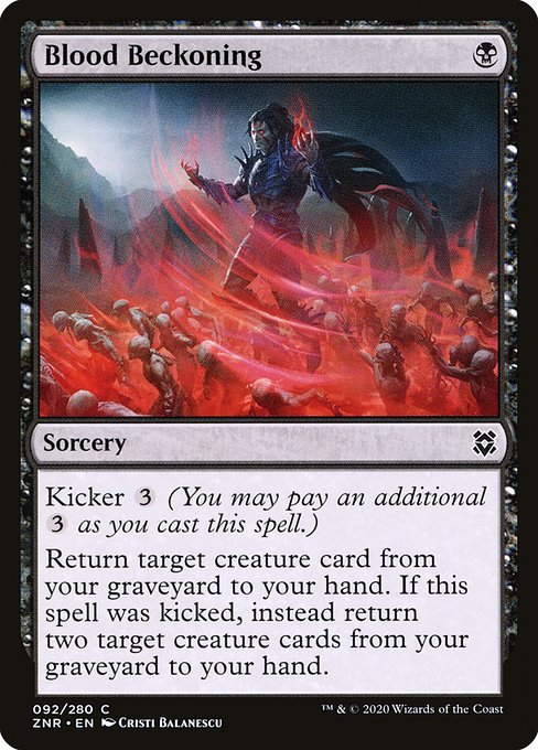 Blood Beckoning - Zendikar Rising Common Card
