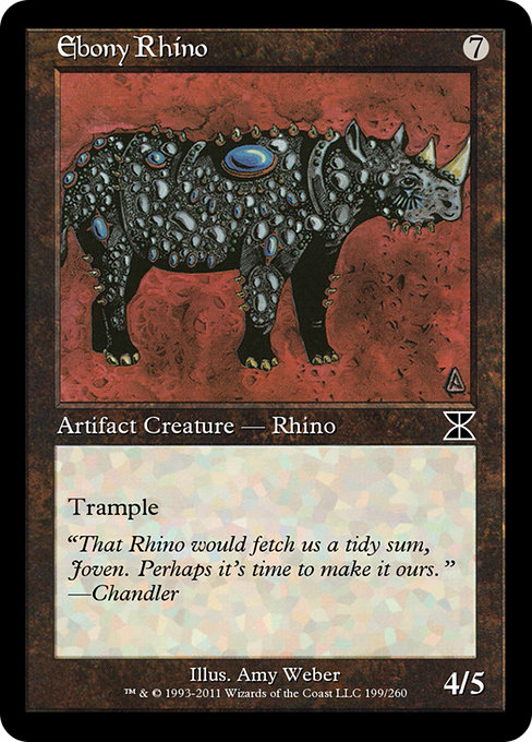 Ebony Rhino - Masters Edition IV Common Card