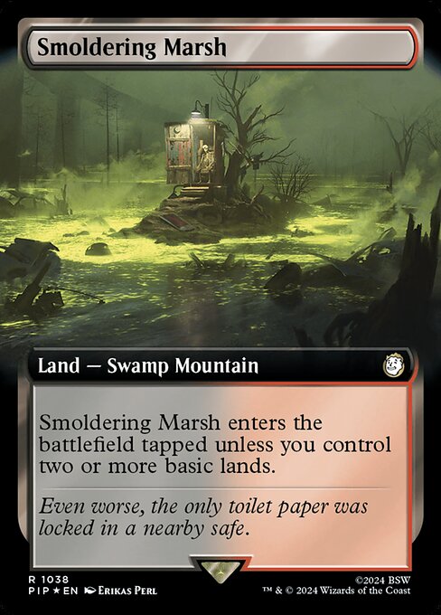 Smoldering Marsh - Fallout Rare Card