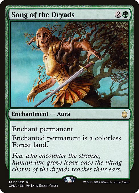 Song of the Dryads - Commander Anthology Rare Card