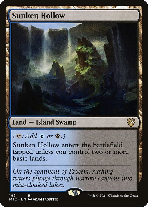 Sunken Hollow - Midnight Hunt Commander Rare Card