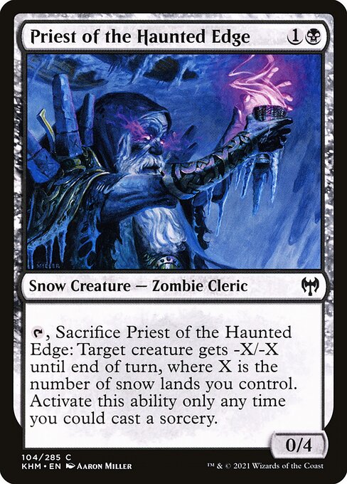 Priest of the Haunted Edge - Kaldheim Common Card