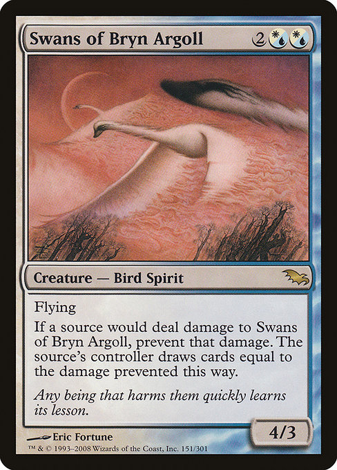 Swans of Bryn Argoll - Shadowmoor Rare Card