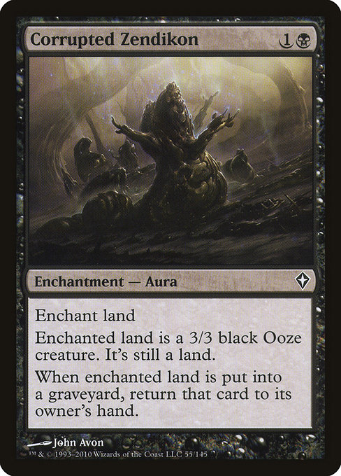 Corrupted Zendikon - Worldwake Common Card