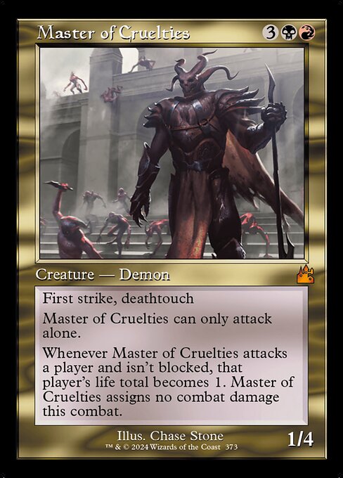 Master of Cruelties - Ravnica Remastered Mythic Card