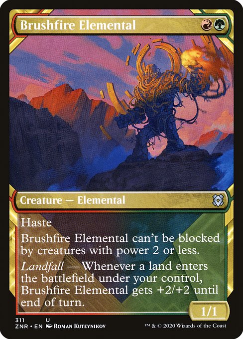 Brushfire Elemental - Zendikar Rising Uncommon Card