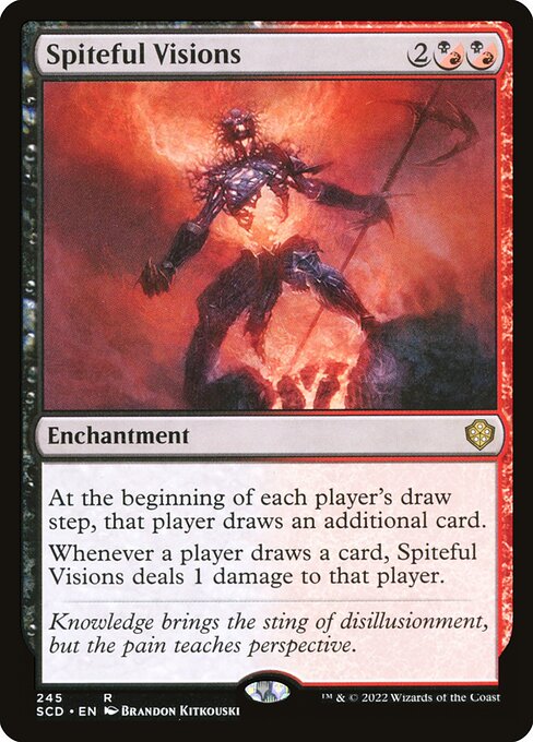 Spiteful Visions - Starter Commander Decks Rare Card