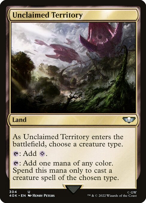 Unclaimed Territory - Warhammer 40,000 Commander Uncommon Card