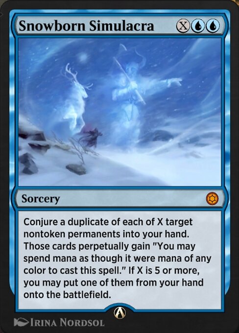 Snowborn Simulacra - Alchemy Horizons: Baldur's Gate Mythic Card