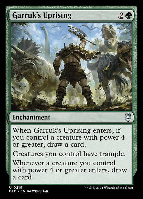 Garruk's Uprising - Bloomburrow Commander Uncommon Card