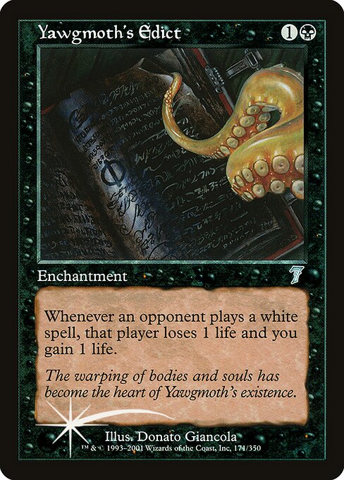 Yawgmoth's Edict - Seventh Edition Uncommon Card