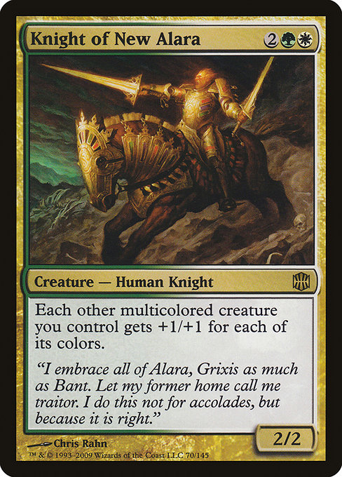 Knight of New Alara - Alara Reborn Rare Card