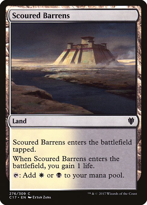Scoured Barrens - Commander 2017 Common Card