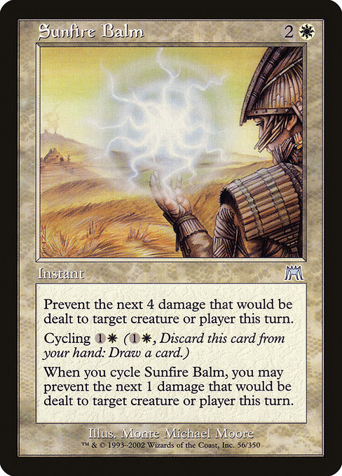 Sunfire Balm - Onslaught Uncommon Card
