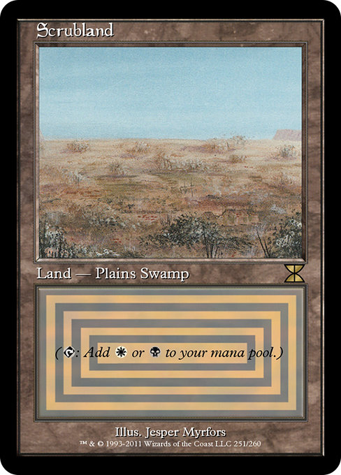 Scrubland - Masters Edition IV Rare Card