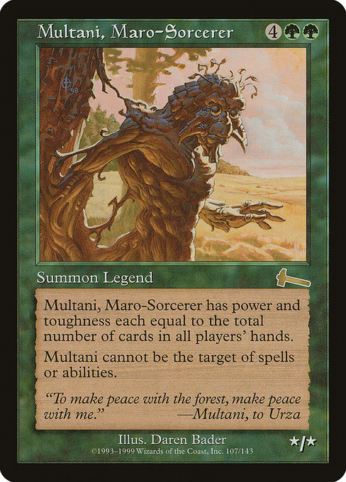 Multani, Maro-Sorcerer - Urza's Legacy Rare Card