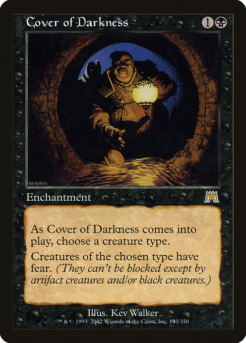 Cover of Darkness - Onslaught Rare Card